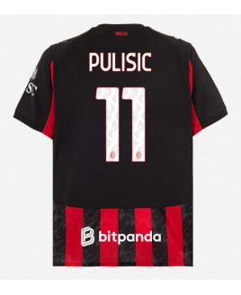 Günstige AC Milan Christian Pulisic #11 Heimtrikot 2025-26 Kurzarm